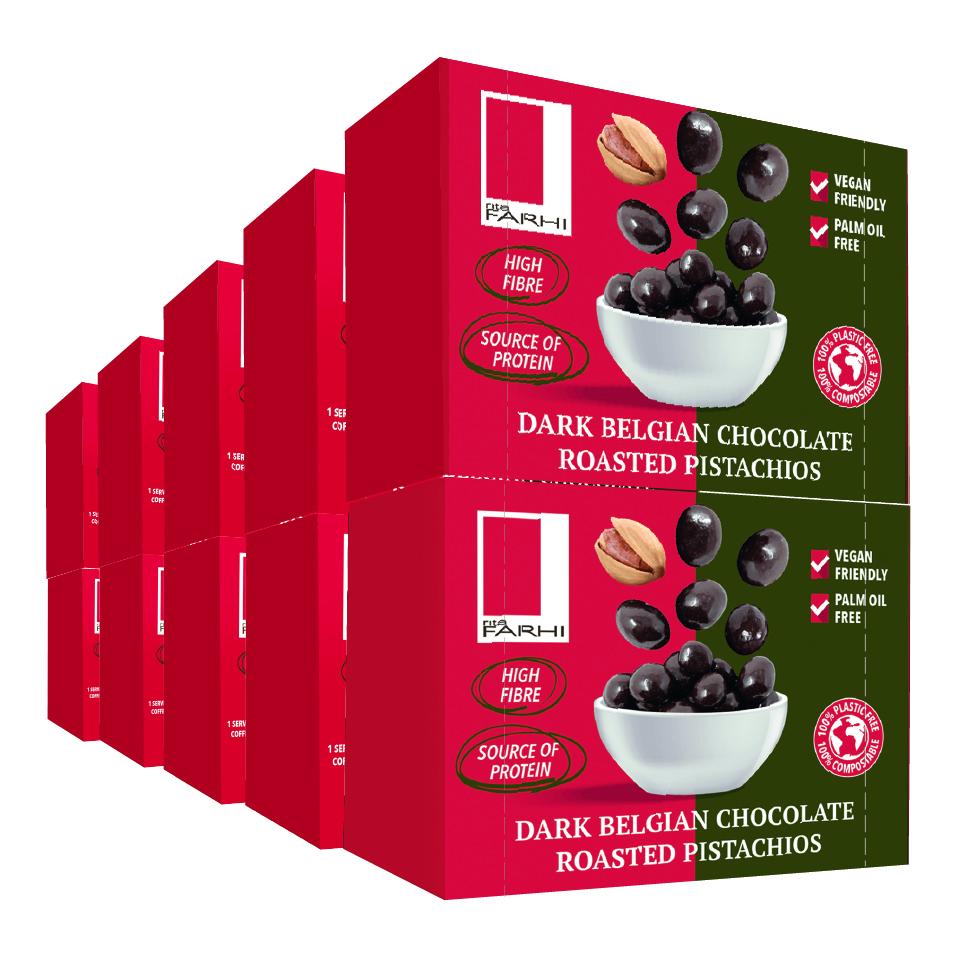 Dark Chocolate Coated Pistachios (Pack of 10 x 55g)-1