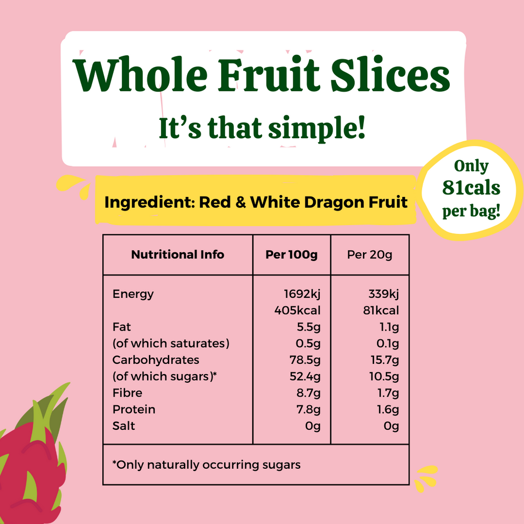 Freeze Dried Dragon Fruit Crisps (10 Bags)-4