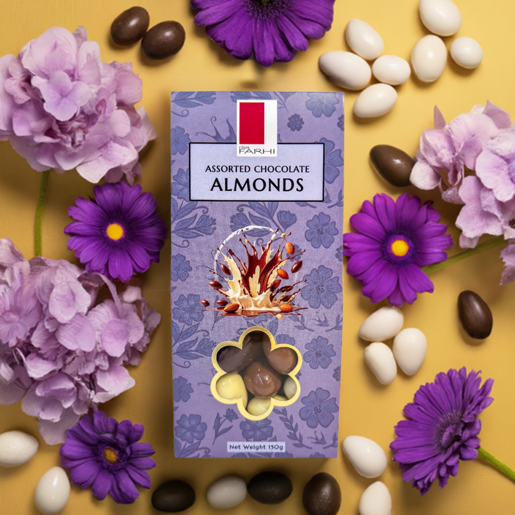 Assorted Chocolate Almonds, Palm Oil Free, 150g (Pack of 3)