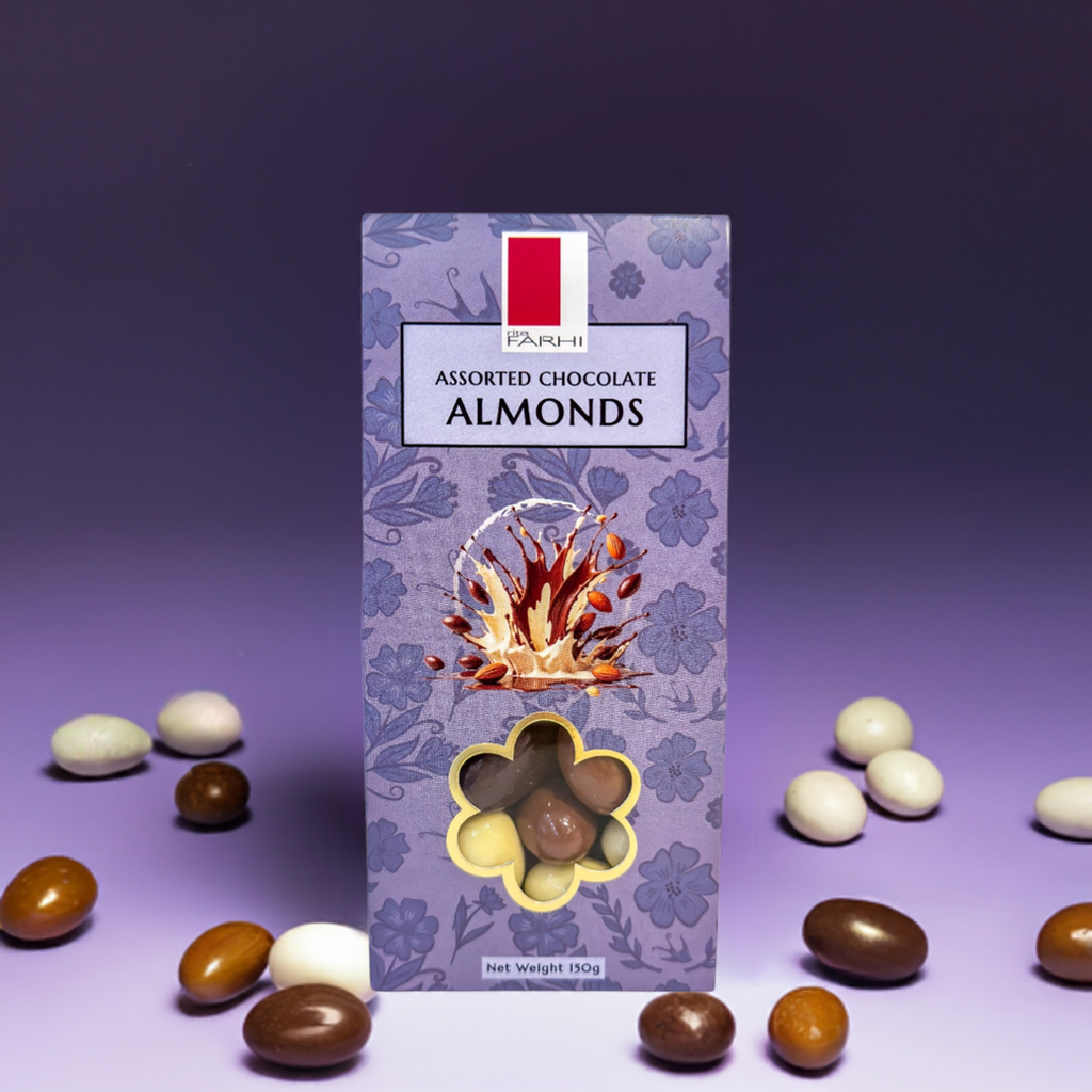 Assorted Chocolate Almonds, Palm Oil Free, 150g (Pack of 3)