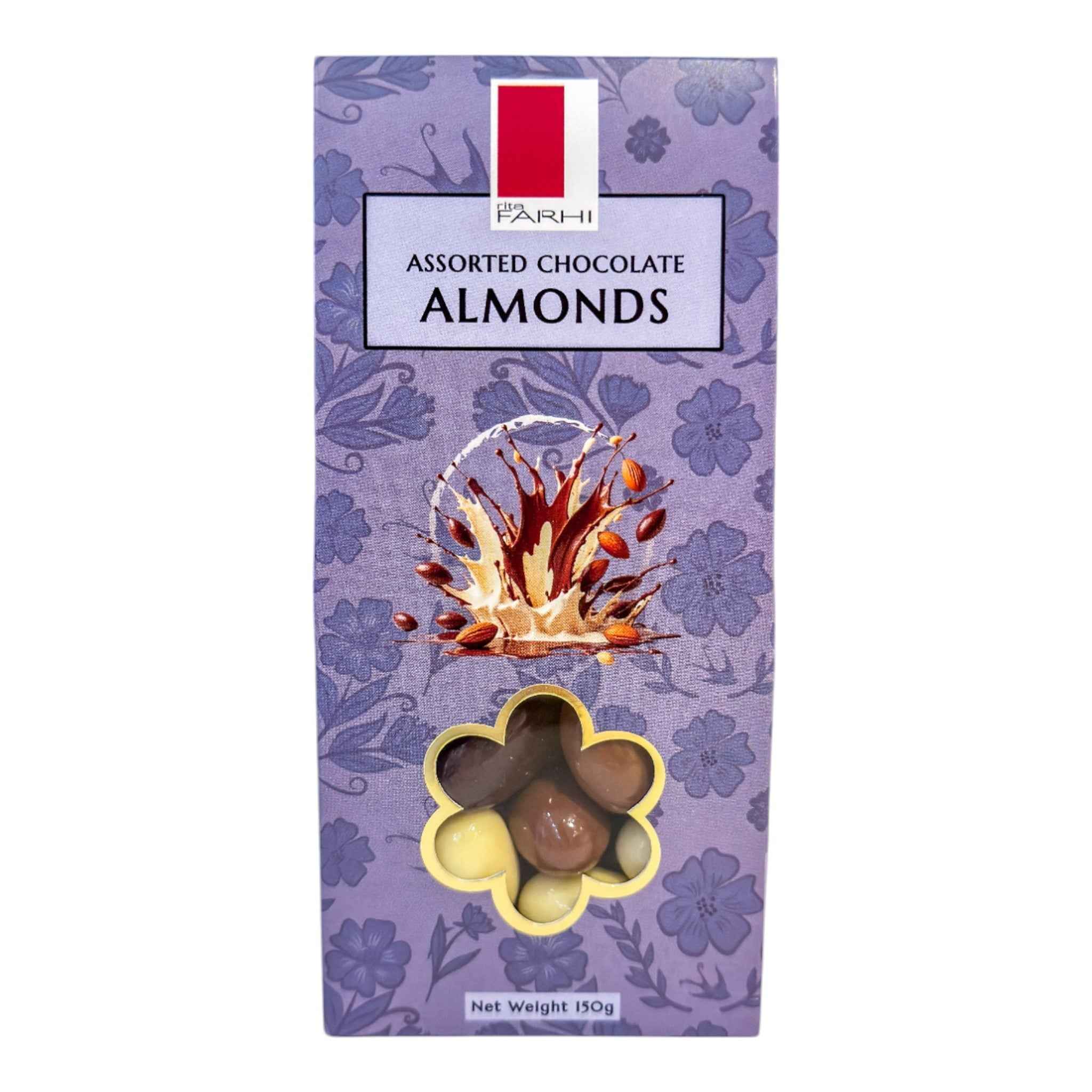 Assorted Chocolate Almonds, Palm Oil Free, 150g (Pack of 3)