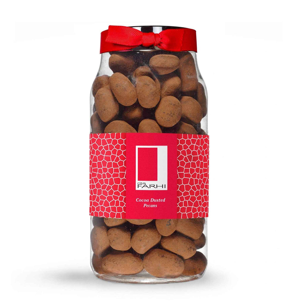 Cocoa Dusted Milk Chocolate Caramelised Pecans with a Hint of Gianduja, Palm Oil Free, 690g