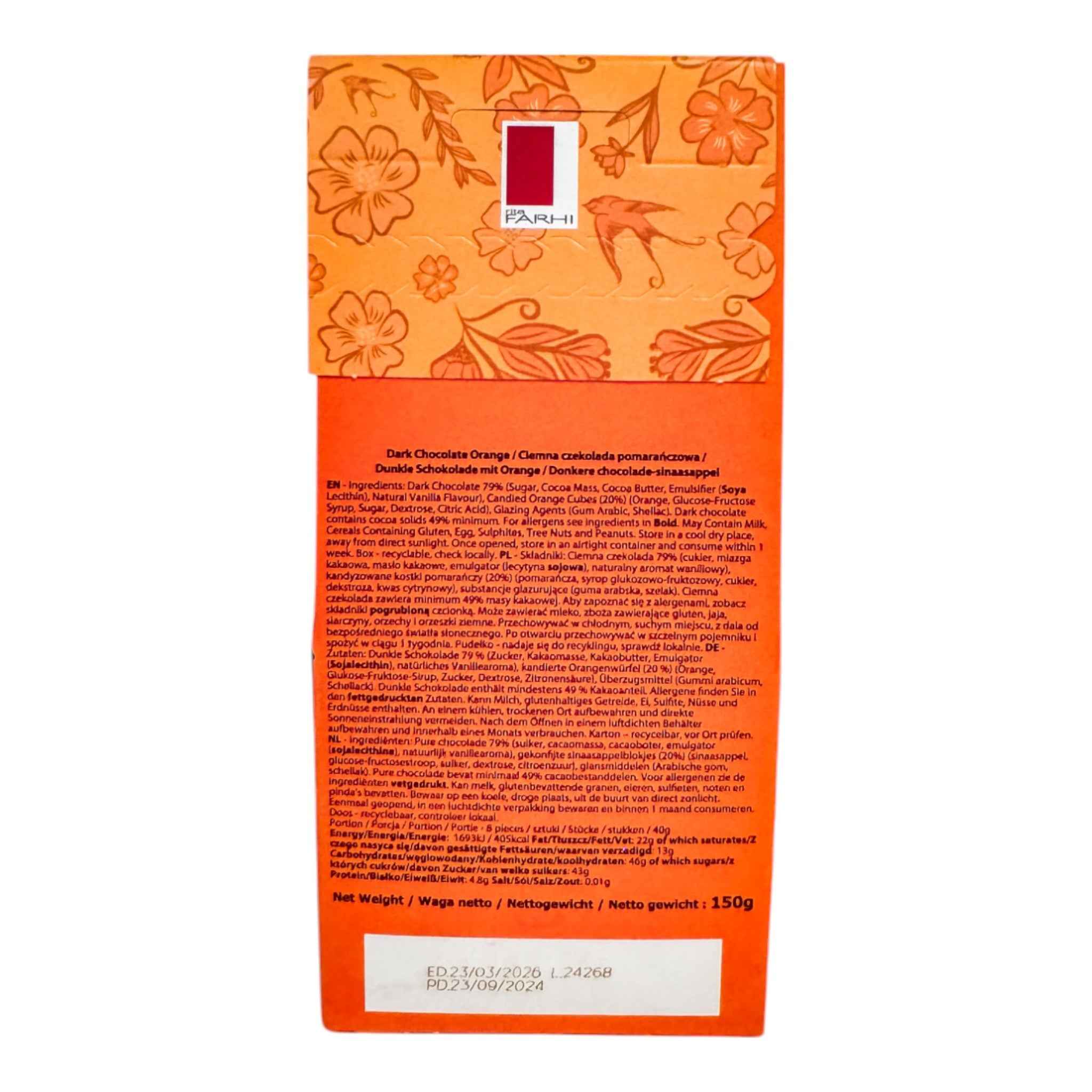 Dark Chocolate Oranges, Palm Oil Free, 150g (Pack of 3)