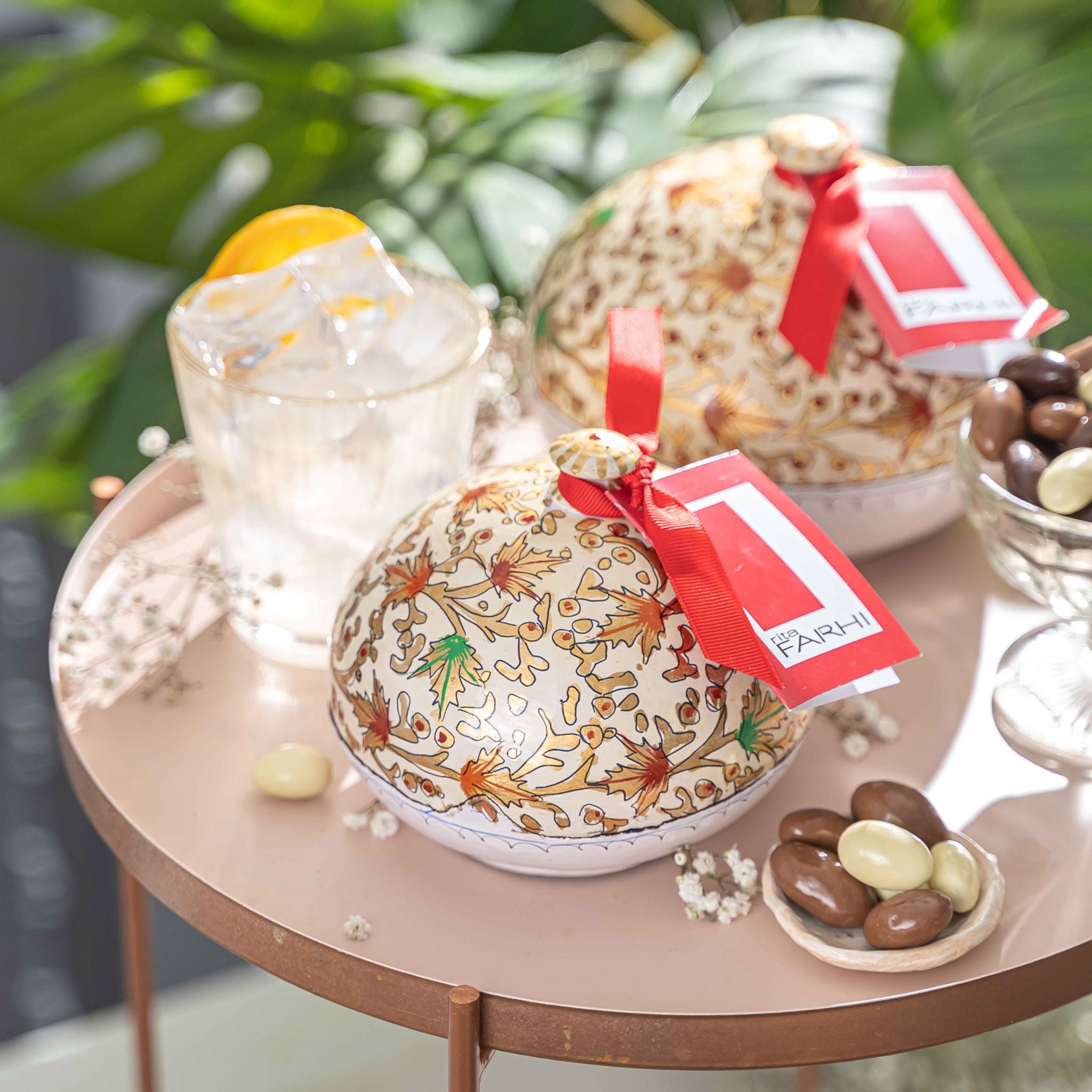 Handmade Bonbonnière filled with White Chocolate Strawberry, Raspberry & Cherries, Palm Oil Free, 130g-2