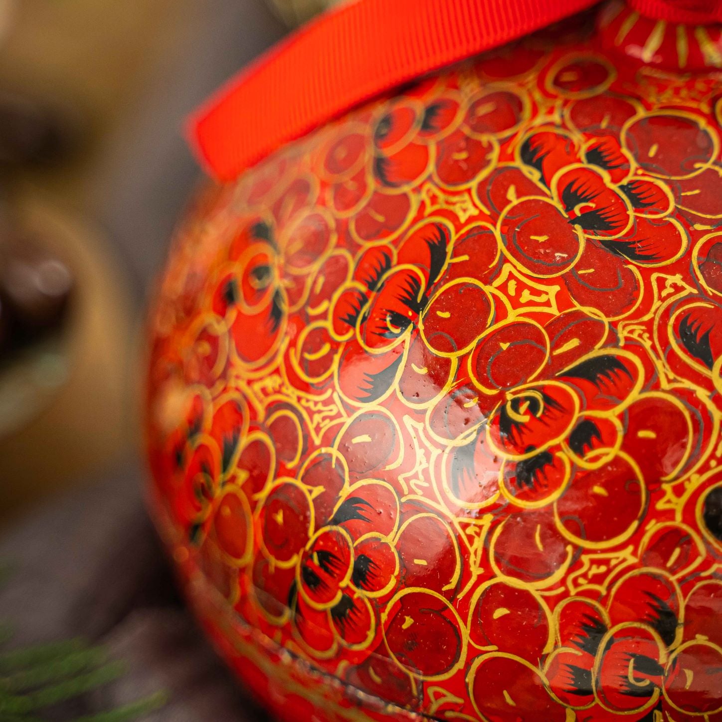 Handmade Bonbonnière filled with Dark Chocolate Coated Ginger, Palm Oil Free, 130g-3