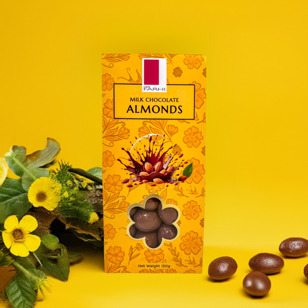 Milk Chocolate Almonds, Palm Oil Free, 150g (Pack of 3)