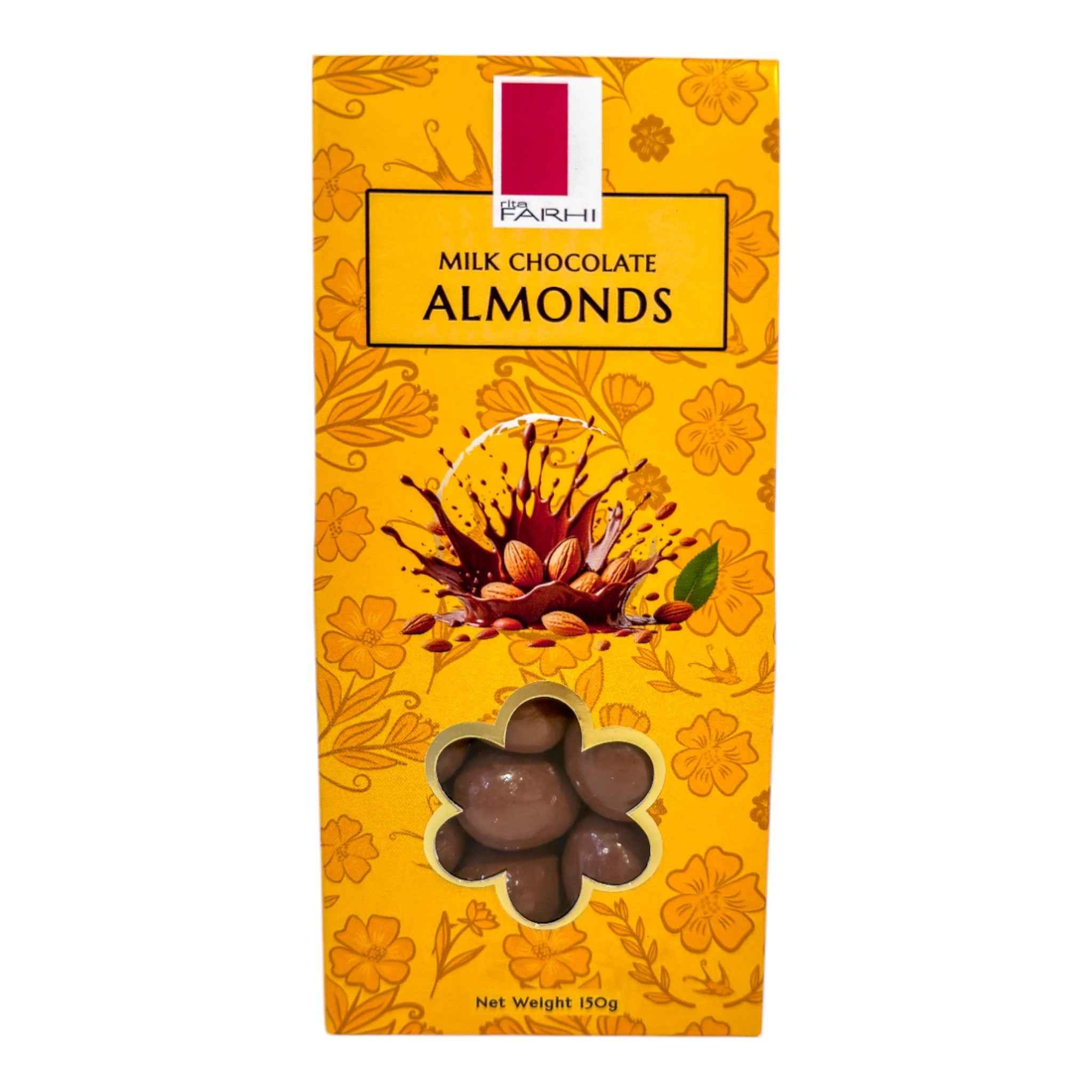 Milk Chocolate Almonds, Palm Oil Free, 150g (Pack of 3)