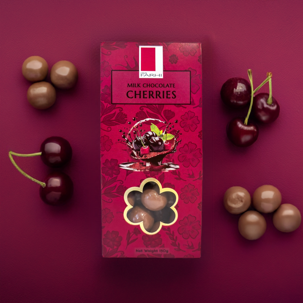 Milk Chocolate Cherries, Palm Oil Free, 150g (Pack of 3)