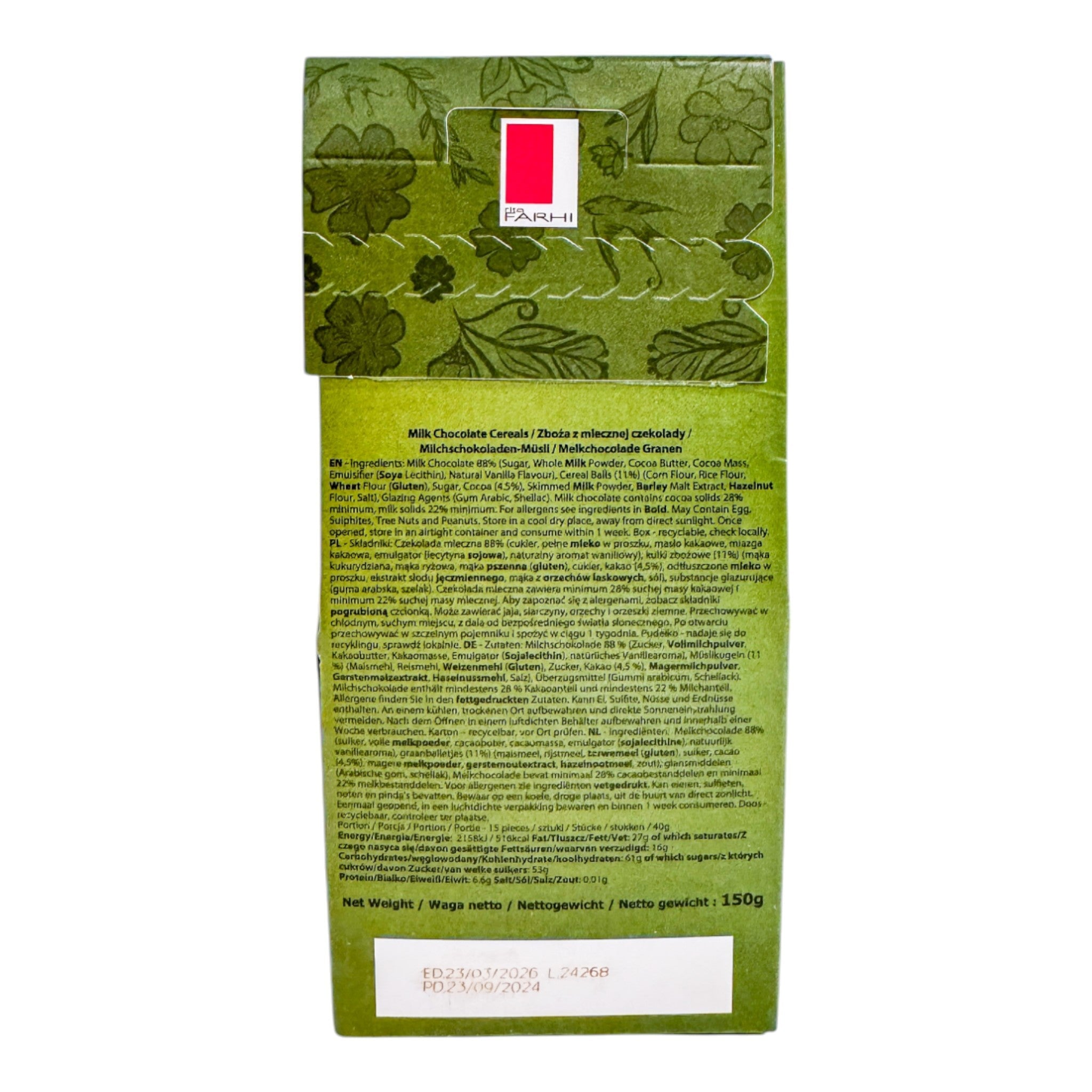 Milk Chocolate Crunch Cereals, Palm Oil Free, 150g-2