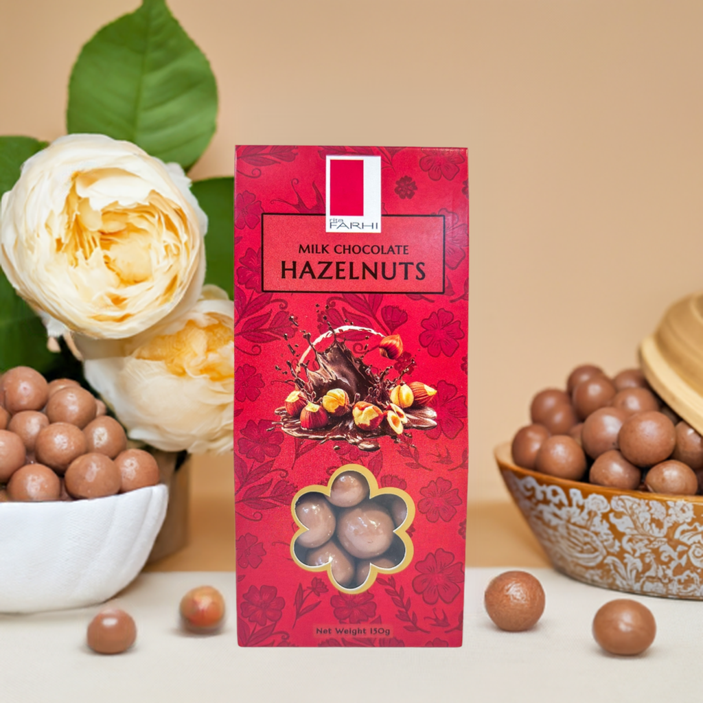 Milk Chocolate Hazelnuts, Palm Oil Free, 150g (Pack of 3)