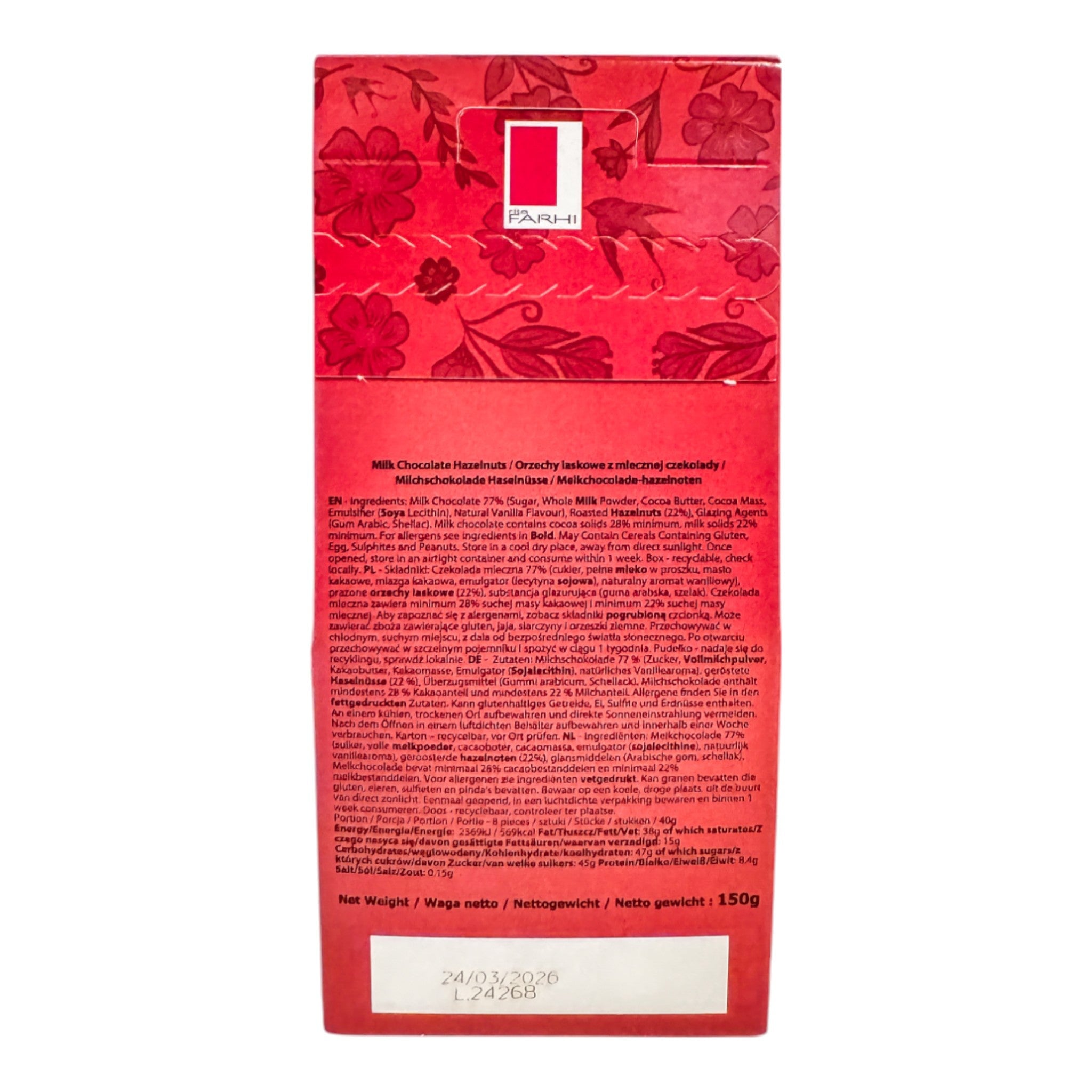 Milk Chocolate Hazelnuts, Palm Oil Free, 150g-2