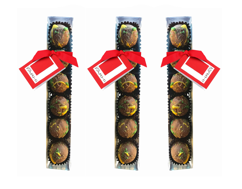Dubai Chocolate Truffles in Small Stick Pack, 72g (Pack of 3)