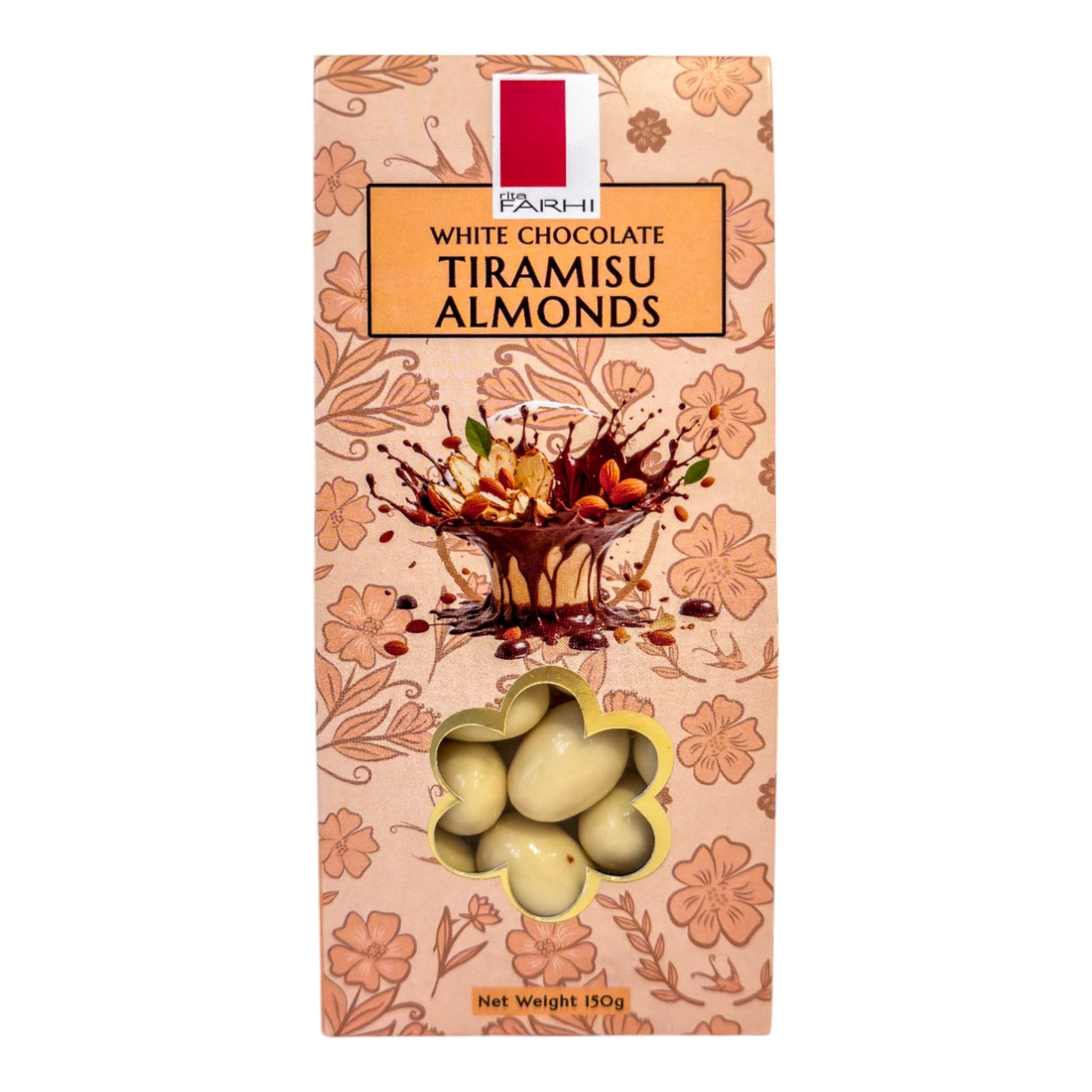 White Chocolate Tiramisu Almonds, Palm Oil Free, 150g-0