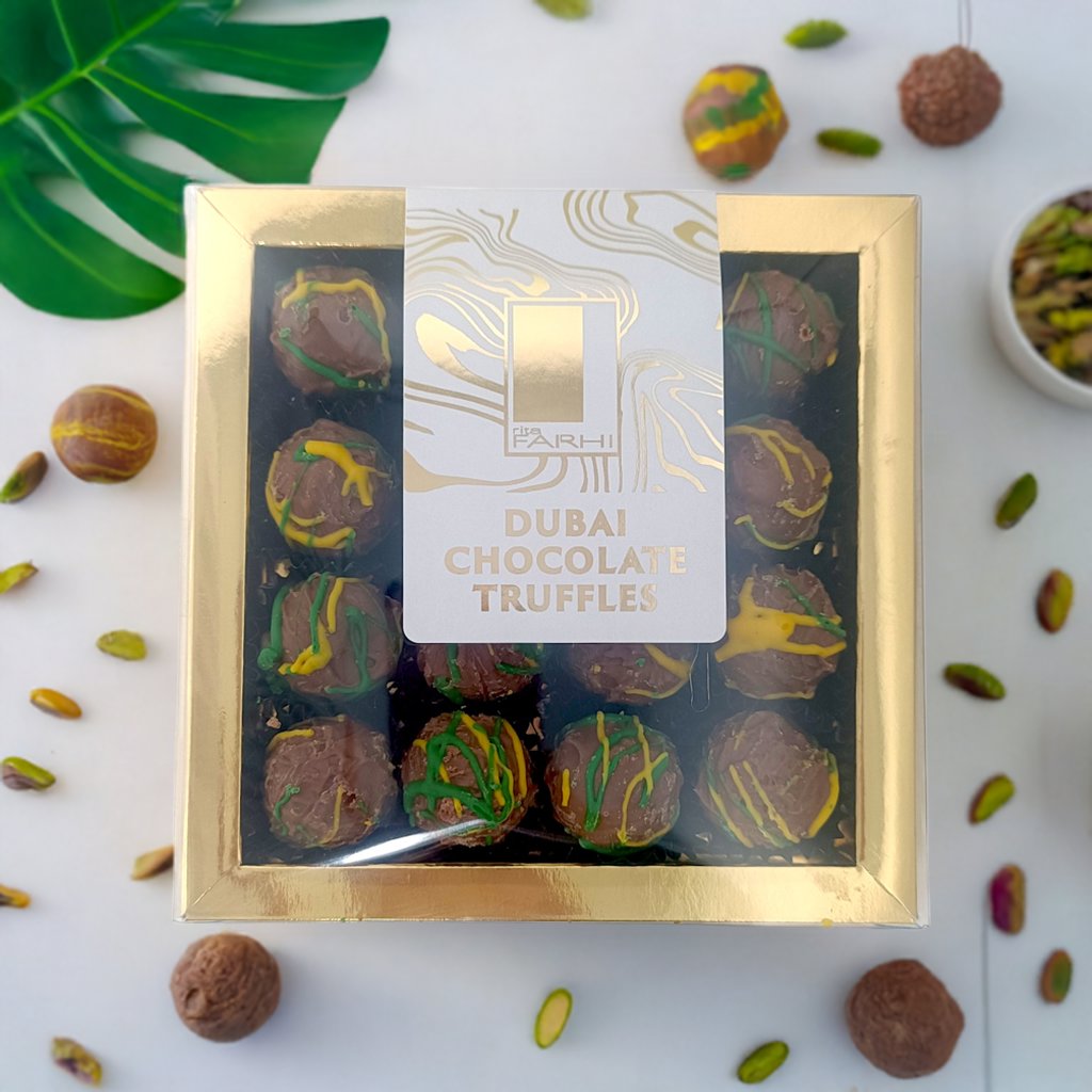 Dubai Chocolate Truffles in Luxury Gift Box, 144g-2