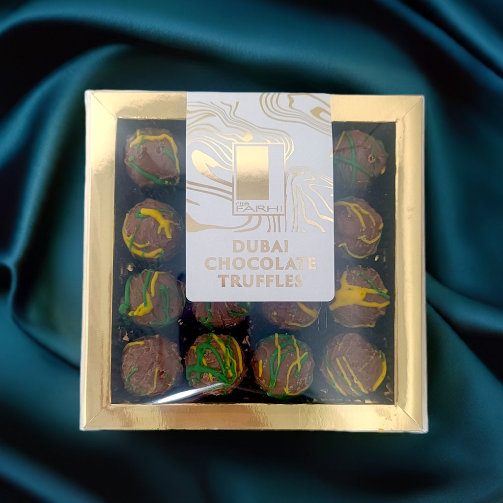 Dubai Chocolate Truffles in Luxury Gift Box, 144g-1